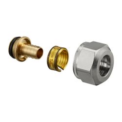Oventrop Ofix Klemmringverschraubung,m24x1,5,16x2mm, 2-fach für Kunststoffrohr... OVENTROP-1016824 4026755250367 (Abb. 1)