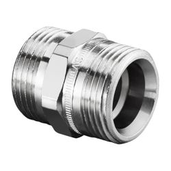 Oventrop Doppelnippel G 3/4" AG x G 3/4" AG, Messing vernickelt, 1028263... OVENTROP-1028263 4026755226980 (Abb. 1)