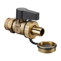 Oventrop Optiflex Kugelhahn 1/2" Außengewinde Schlauchverschraubung und Verschlusskap... OVENTROP-1034315 4026755324785 (Abb. 1)