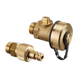 Oventrop Anschluss-Set 1x Messventil und 1x F+E- Kugelhahn für Hydrocontrol,Steckkupp... OVENTROP-1060391 4026755125184 (Abb. 1)
