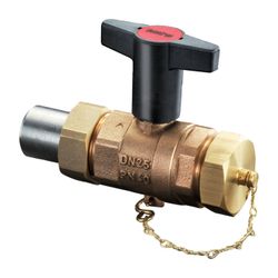 Oventrop Optiba Kugelhahn Knebelgriff DN 15 3/4" Außengewinde, PN 40 Schweißtülle Kap... OVENTROP-1066604 4026755127652 (Abb. 1)
