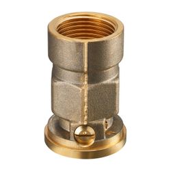 Oventrop SVI Sperrventil DN 25 G 1" Innengewinde, G 1 1/2" Innengewinde Überwurfmutte... OVENTROP-1070208 4026755128376 (Abb. 1)