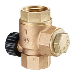 Oventrop SVU Sperrventil DN 32 3x G 1 1/4" Innengewinde, PN 10 Rotguss... OVENTROP-1071010 4026755128468 (Abb. 1)