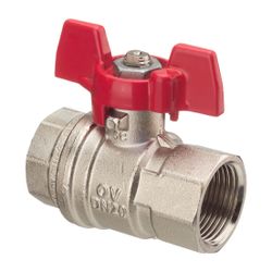 Oventrop Optiba Kugelhahn Flügelgriff DN 25 G 1" Innengewinde PN 16, Messing... OVENTROP-1076108 4026755128987 (Abb. 1)