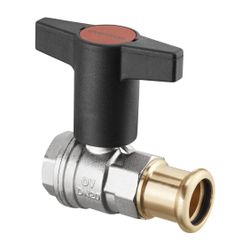 Oventrop Optiba Kugelhahn Knebelgriff DN 15 Pressanschluss 18mm x 1/2" Innengewinde... OVENTROP-1077153 4026755370652 (Abb. 1)