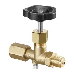 Oventrop Manometerabsperrventil 1/2" Außengewinde PN 250, Messing Niro... OVENTROP-1115004 4026755131468 (Abb. 1)