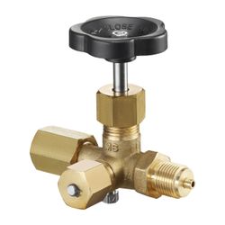 Oventrop Manometerabsperrventil 1/2" Außengewinde, PN 250 Prüfzapfen, Messing Niro... OVENTROP-1115104 4026755131475 (Abb. 1)