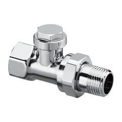 Oventrop Combi C Verschraubung mit Voreinstellung, Durchgangsausführung DN 15 verchro... OVENTROP-1165554 4026755436372 (Abb. 1)