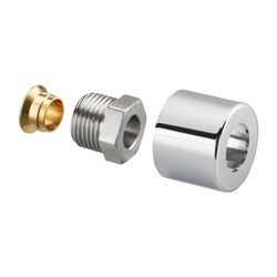 Oventrop Klemmringverschraubungs-Set für Baureihe E, 1/2" x15mm, verchromt... OVENTROP-1169093 4026755133332 (Abb. 1)