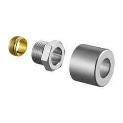 Oventrop Klemmringverschraubungs-Set für Baureihe E,1/2" x15mm, Edelstahl-Design... OVENTROP-1169593 4026755333558 (Abb. 1)