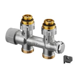 Oventrop Multiblock TQ Anschlussarmatur Durchgangsausführung, Rp 1/2" Außengewinde, m... OVENTROP-1184073 4026755423457 (Abb. 1)