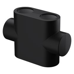 Oventrop Designabdeckung Multiblock T/TU/TQ Durchgang, Schwarz matt, 1184081... OVENTROP-1184081 4026755555936 (Abb. 1)