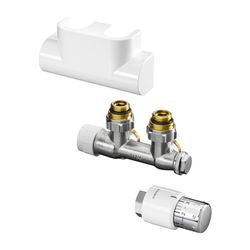 Oventrop Anschluss-Set für Badheizkörper Multiblock T/Uni S, Eckausführung, Weiß... OVENTROP-1184184 4026755314984 (Abb. 1)