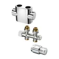 Oventrop Anschluss-Set für Badheizkörper Multiblock T/Uni SH, Durchgangsausführung, E... OVENTROP-1184383 4026755332490 (Abb. 1)