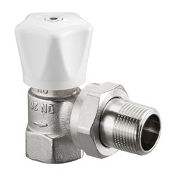 Oventrop HRV Handregulierventil DN 15 1/2, PN 10 Eckausführung, verkürztes Baumaß... OVENTROP-1194504 4026755257960 (Abb. 1)