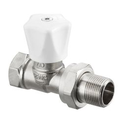 Oventrop HRV Handregulierventil DN 10 3/8", PN 10 Durchgangsausführung, verkürztes Ba... OVENTROP-1194603 4026755257977 (Abb. 1)