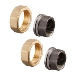 Oventrop Anschluss-Set für Regumat DN 32 Gewindetüllenset Rp 1 1/4", G 2” Überwurfmut... OVENTROP-1350476 4026755342482 (Abb. 1)
