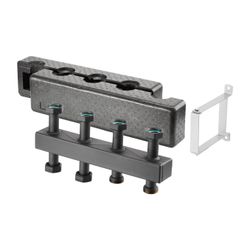 Oventrop Verteilerbalken für Regumat DN 25 für 5 Heizkreise, Stahl, Kompaktausführung... OVENTROP-1351785 4026755407099 (Abb. 1)