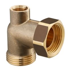 Oventrop Anschlusswinkel für Kesselverrohrung, G 1” Überwurfmutter x G 1” Außengewind... OVENTROP-1359064 4026755318173 (Abb. 1)