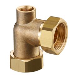 Oventrop Anschlusswinkel für Kesselverrohrung, G 1” Überwurfmutter x G 1” Überwurfmut... OVENTROP-1359065 4026755318180 (Abb. 1)