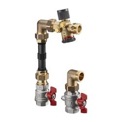 Oventrop Wärmemengenzähler-Anschluss-Set mit Cocon QTZ 180-1300l/h, Eckausführung... OVENTROP-1404882 4026755388169 (Abb. 1)