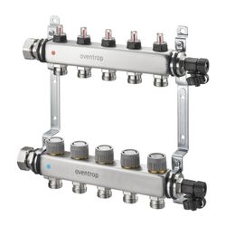 Oventrop Multidis SFQ Edelstahlverteiler mit Durchflussindikator 11 Heizkreise... OVENTROP-1404961 4026755464337 (Abb. 1)