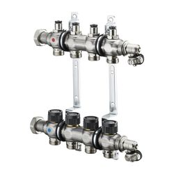 Oventrop Multidis SF Edelstahl-Verteiler 1 2016 für 7 Heizkreise, mit integriertem Re... OVENTROP-1405557 4026755437928 (Abb. 1)