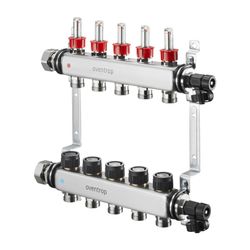 Oventrop Edelstahlverteiler Multidis SF, 10 Heizkreise, 0-5l/min, rostfreier Stahl, 1... OVENTROP-1405960 4026755459005 (Abb. 1)