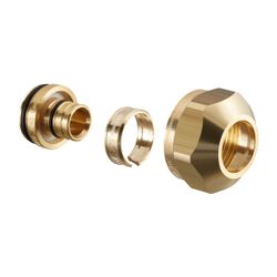 Oventrop Cofit S Klemmringverschraubung 2-fach für Copex PE-X, 20x2mm x G 1” Überwurf... OVENTROP-1507969 4026755379594 (Abb. 1)