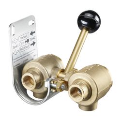 Oventrop Doppel-Umschaltarmatur in Kugelhahnausführung, Messing... OVENTROP-2103260 4026755425857 (Abb. 1)