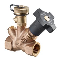 Oventrop Aquastrom F Freistromventil DN 40 Rp 1 1/2" x Rp 1 1/2" mit Entleerung, Rotg... OVENTROP-4201212 4026755155754 (Abb. 1)