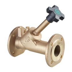 Oventrop Aquastrom F Freistromventil DN 65 Flansch, Entleerungsöffnung, Rotguss... OVENTROP-4204451 4026755332810 (Abb. 1)
