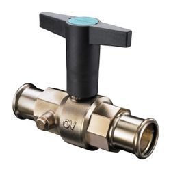 Oventrop Optibal TW Trinkwasserkugelhahn DN 20 beidseitig Pressanschluss 22mm, mit En... OVENTROP-4208854 4026755345018 (Abb. 1)