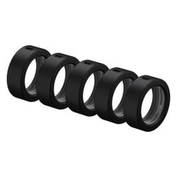 Oventrop Designabdeckung Decoring für Thermostat Uni SH, Schwarz matt, 1011394... OVENTROP-1011394 4026755555905 (Abb. 1)
