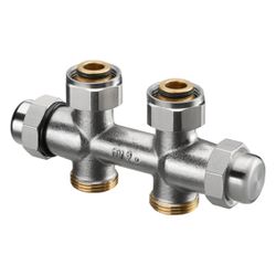 Oventrop Multiflex FQ Verschraubung für G 3/4" AG, Durchgangsausführung, G 3/4" Überw... OVENTROP-1015803 4026755443080 (Abb. 1)