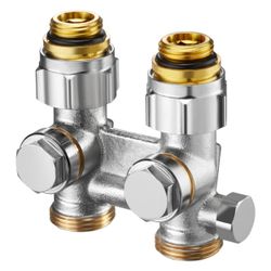 Oventrop ZBU Multiflex F Absperrverschraubung 1/2" AG x 3/4" AG, zum Entleeren, Messi... OVENTROP-1015993 4026755228373 (Abb. 1)