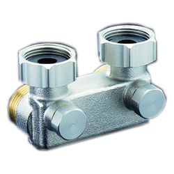 Oventrop Umlenkstück mit Absperrung Winkelform, 50mm, 3/4" Überwurfmutter x 3/4" Auße... OVENTROP-1016462 4026755179569 (Abb. 1)