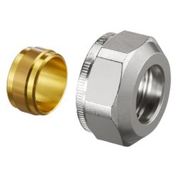 Oventrop Ofix CEP Klemmringverschraubung, M24x1,5,15mm, 2-fach, für Kupferrohre, 1016... OVENTROP-1016813 4026755250343 (Abb. 1)