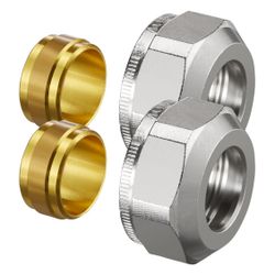 Oventrop Ofix CEP Klemmringverschraubung, M24x1,5,15mm, 2-fach, für Kupferrohre, 1016... OVENTROP-1016813 4026755250343 (Abb. 1)