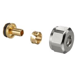 Oventrop Ofix Klemmringverschraubung für 3/4" AG, 17x2,0mm, 2-fach für Kunststoffrohr... OVENTROP-1016876 4026755117769 (Abb. 1)