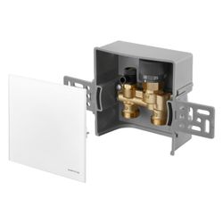 Oventrop Unibox E RTL Rücklauftemperaturbegrenzer, geschlossen, Echtglas Weiß, 102276... OVENTROP-1022760 4026755462609 (Abb. 1)