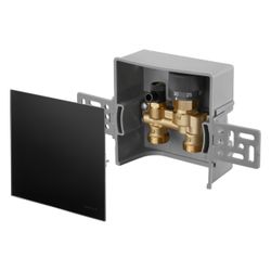 Oventrop Unibox E RTL Rücklauftemperaturbegrenzer, geschlossen, Echtglas Schwarz, 102... OVENTROP-1022761 4026755462616 (Abb. 1)