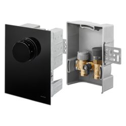 Oventrop Unibox TQ-RTL Thermostat RTL Q-Tech, Echtglas Schwarz, 1022781... OVENTROP-1022781 4026755463316 (Abb. 1)