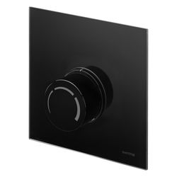 Oventrop Abdeckung mit Handrad für Unibox RTL, Echtglas Schwarz, 1022788... OVENTROP-1022788 4026755471700 (Abb. 1)
