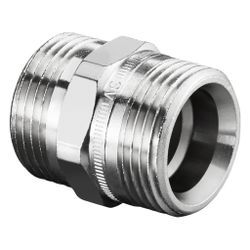 Oventrop Doppelnippel G 3/4" AG x G 3/4" AG, Messing vernickelt, 1028263... OVENTROP-1028263 4026755226980 (Abb. 1)