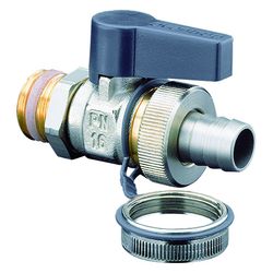 Oventrop Optiflex Kugelhahn DN 15, 1/2" Außengewinde mit Schlauchverschraubung Kappe,... OVENTROP-1033354 4026755199871 (Abb. 1)