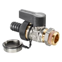 Oventrop Optiflex Kugelhahn DN 15 Durchgangsausführung für Solar, vernickelt, 1033372... OVENTROP-1033372 4026755394764 (Abb. 1)