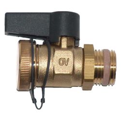 Oventrop Optiflex Kugelhahn DN 15, 1/2" Außengewinde mit Verschlusskappe, Messing, 10... OVENTROP-1033414 4026755208290 (Abb. 1)