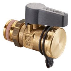 Oventrop Optiflex Kugelhahn DN 15, 1/2" Außengewinde mit Verschlusskappe, Messing, 10... OVENTROP-1033414 4026755208290 (Abb. 1)