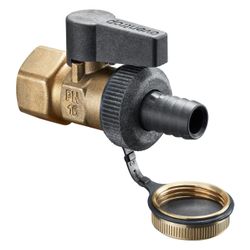Oventrop Optiflex Kugelhahn DN 15, 1/2" Innengewinde mit Schlauchverschraubung und Ve... OVENTROP-1033814 4026755199888 (Abb. 1)